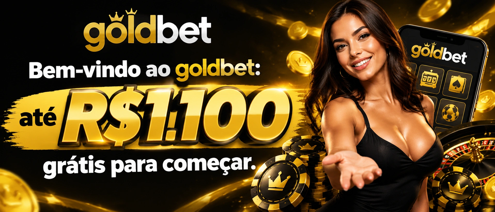 Tela de cadastro e acesso do goldbet com campos básicos de conta