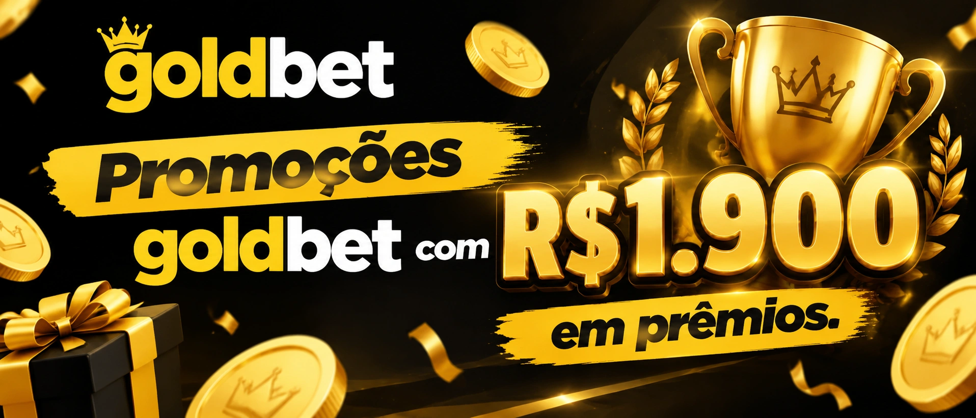 Tela de promoções do goldbet com destaques de bônus e benefícios